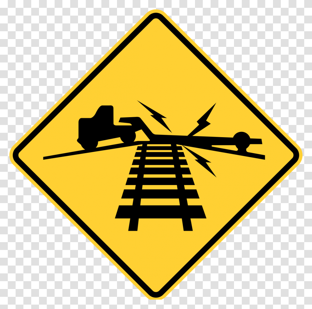 Railroad Crossing Sign, Road Sign Transparent Png