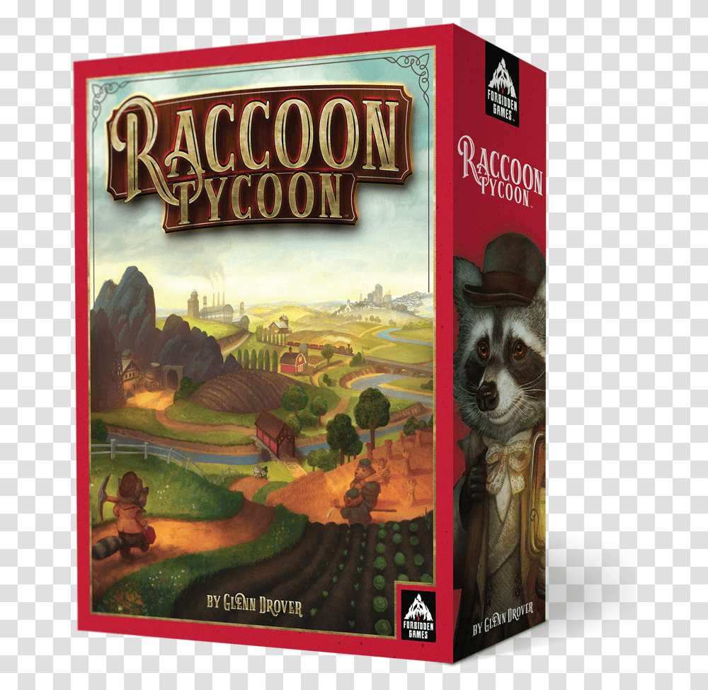 Railroad Rivals Box Raccoon Tycoon Board Game, Poster, Advertisement, Dog, Dvd Transparent Png