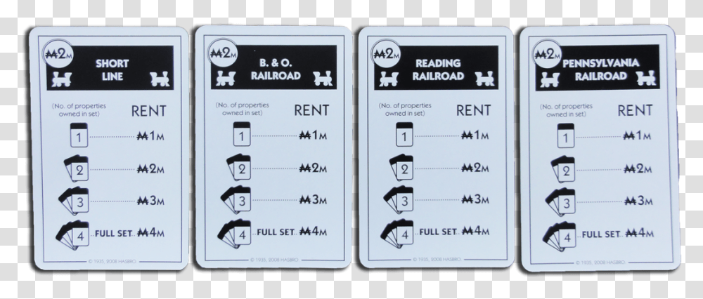 Railroads Clipart Monopoly Deal Cards Printable, Mobile Phone, Electronics, Cell Phone Transparent Png