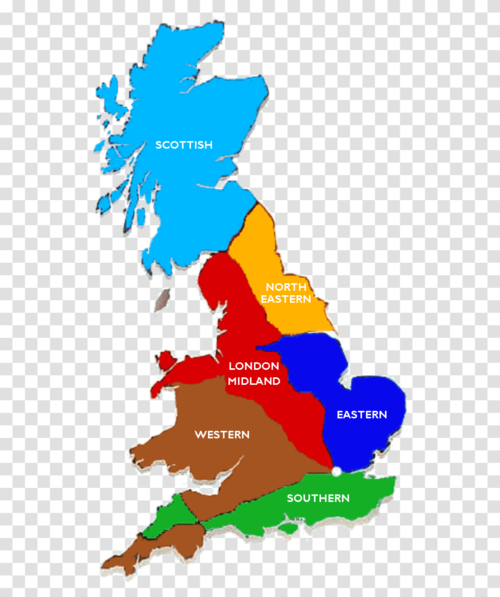 Railway Cottage Holidays British Rail Regions Map, Diagram, Plot, Atlas, Person Transparent Png
