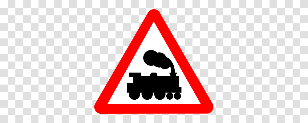 Railway Crossing Transport, Sign, Road Sign Transparent Png