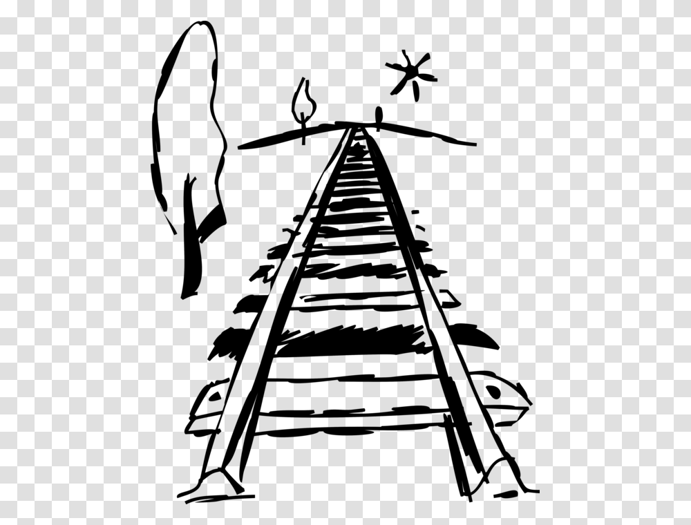 Railway Train Tracks, Gray, World Of Warcraft Transparent Png