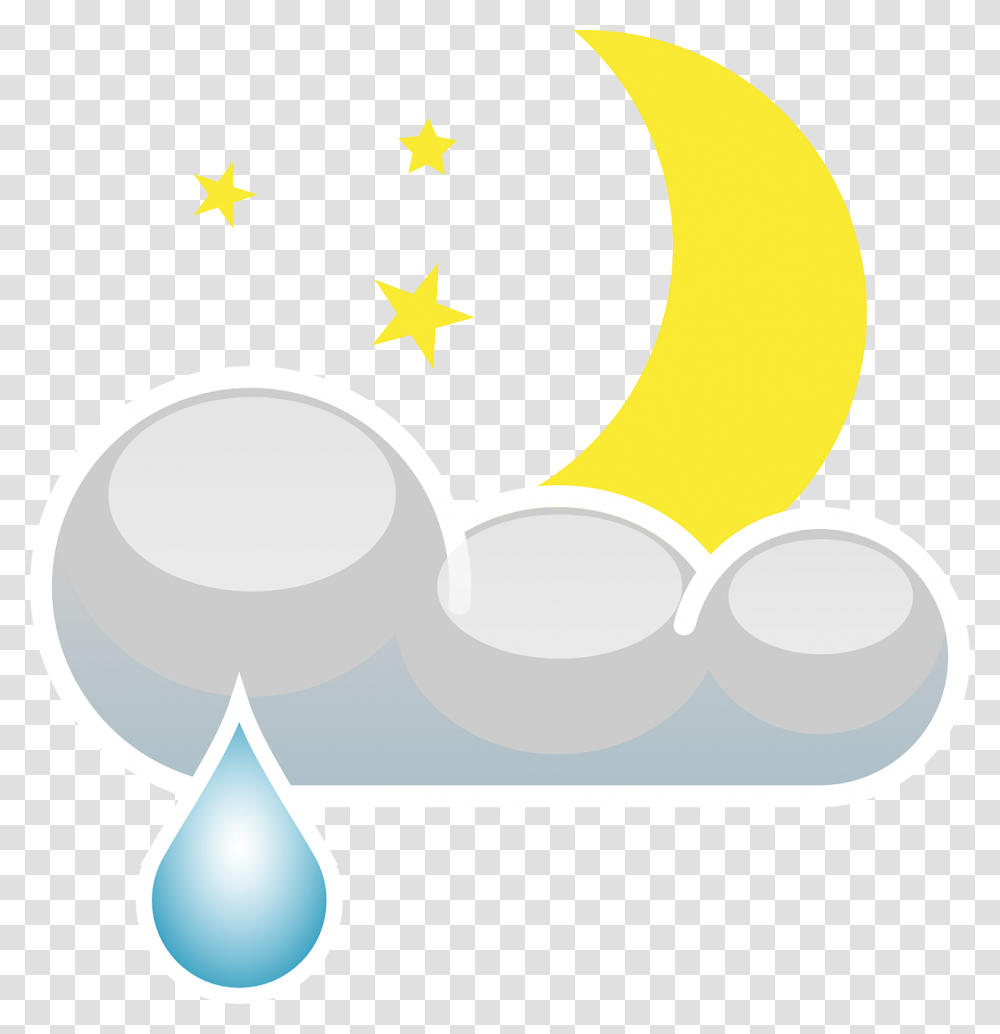 Rain At Night Clipart, Star Symbol, Outdoors, Nature Transparent Png