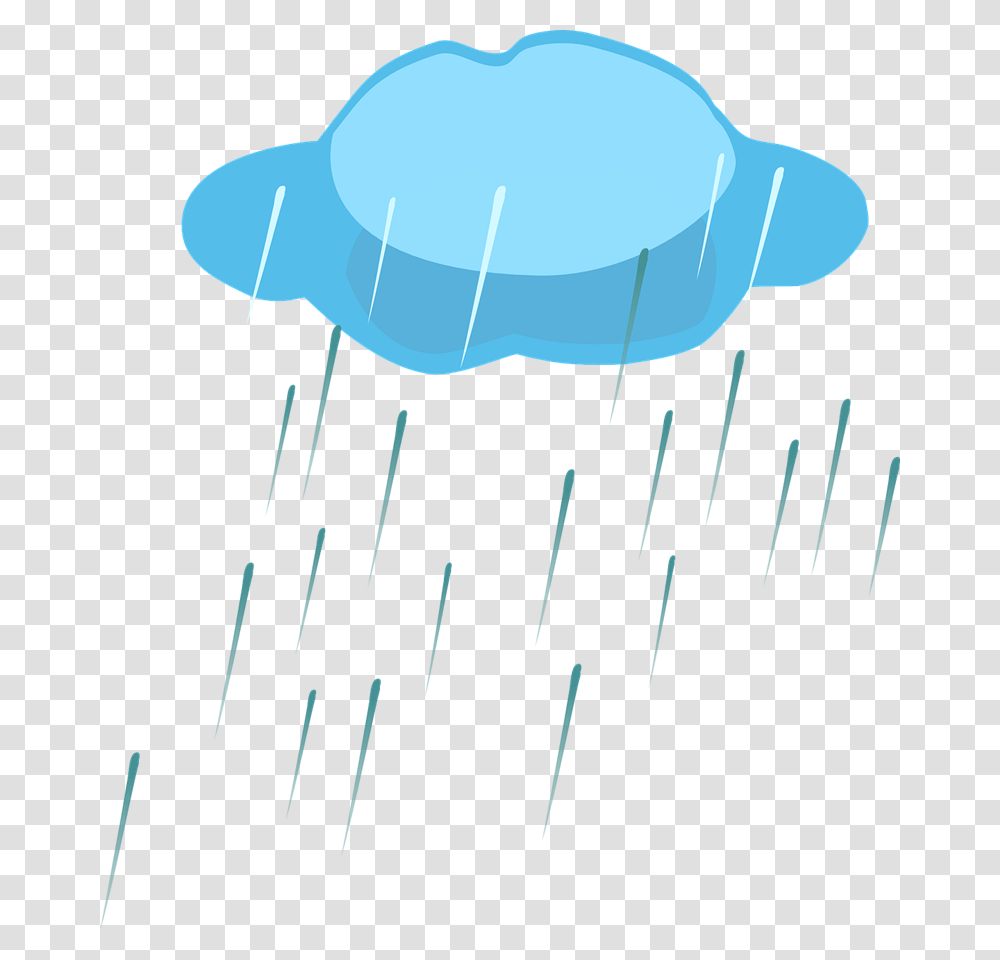 Rain Clip Art Free, Jellyfish, Invertebrate, Sea Life, Animal Transparent Png