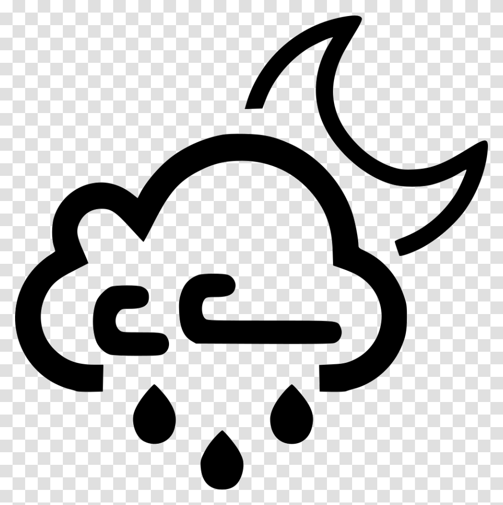 Rain Clipart Cloud Thunder Icon, Stencil, Label, Lawn Mower Transparent Png
