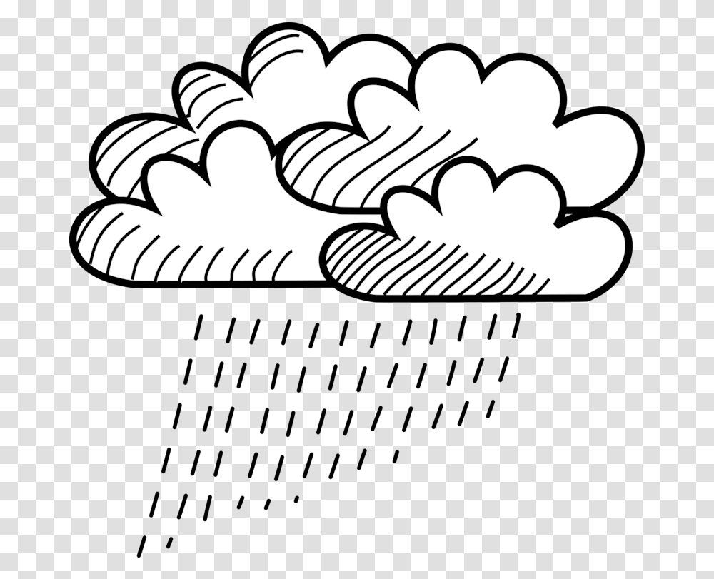 Rain Cloud Drawing Raining Cloud Line Drawing, Stencil Transparent Png