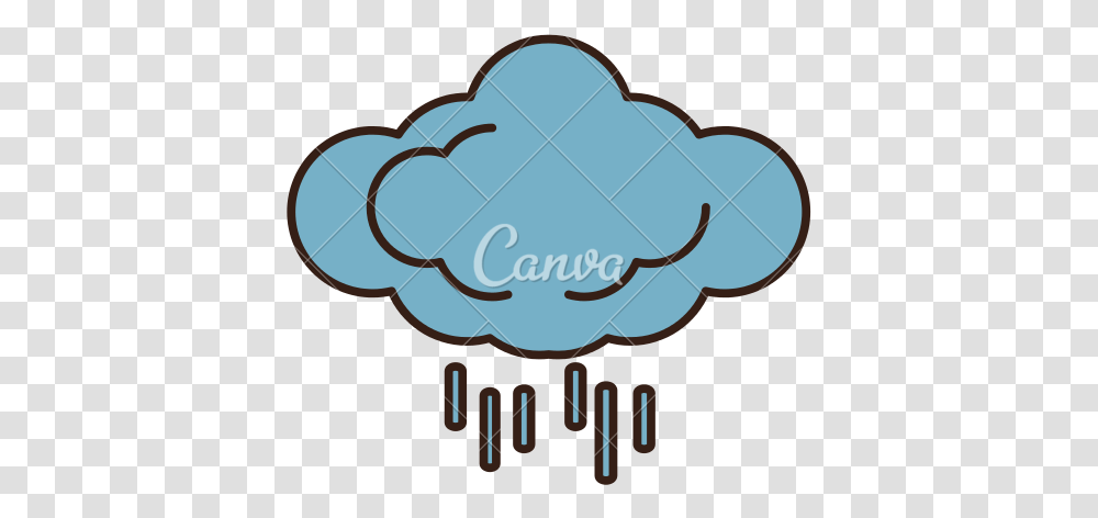 Rain Cloud Icon Simple Style Royalty Canva, Text, Animal, Label, Wax Seal Transparent Png