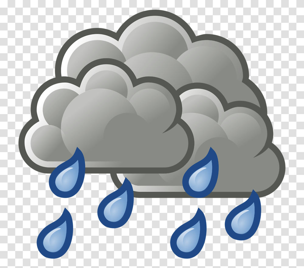 Rain Cloud Thunderstorm Clip Art Showers Weather, Plant, Fruit, Food, Grapes Transparent Png