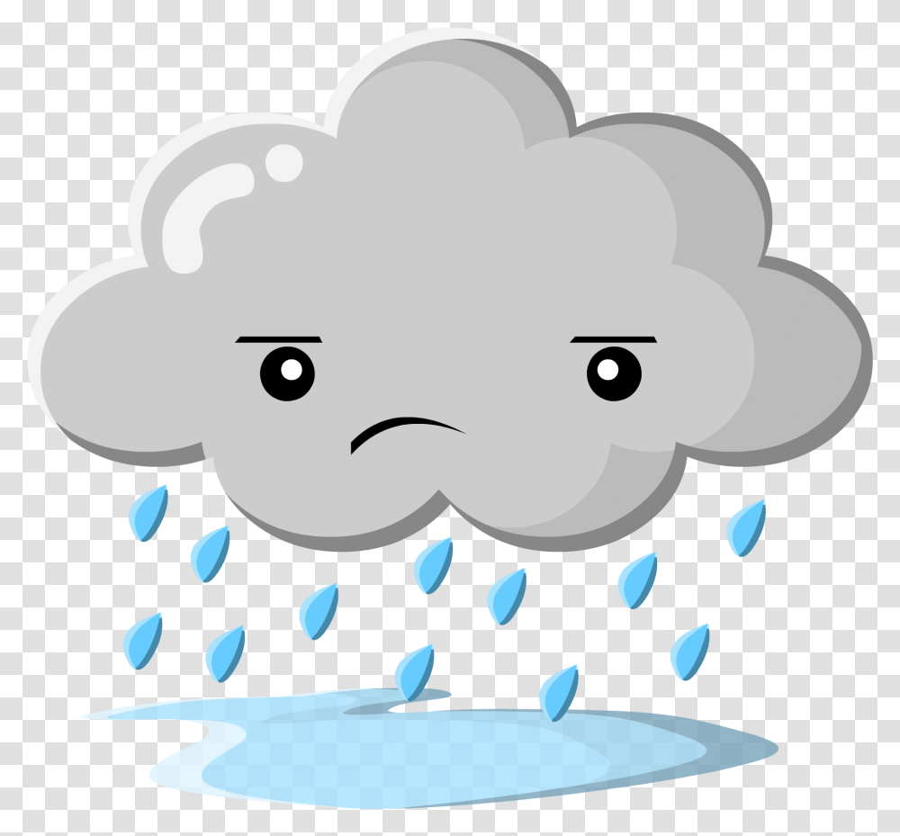 Rain Clouds Clipart Free Download Clip Art Webcomicmsnet Cartoon Background Rain, Snowman, Mammal, Animal, Milk Transparent Png