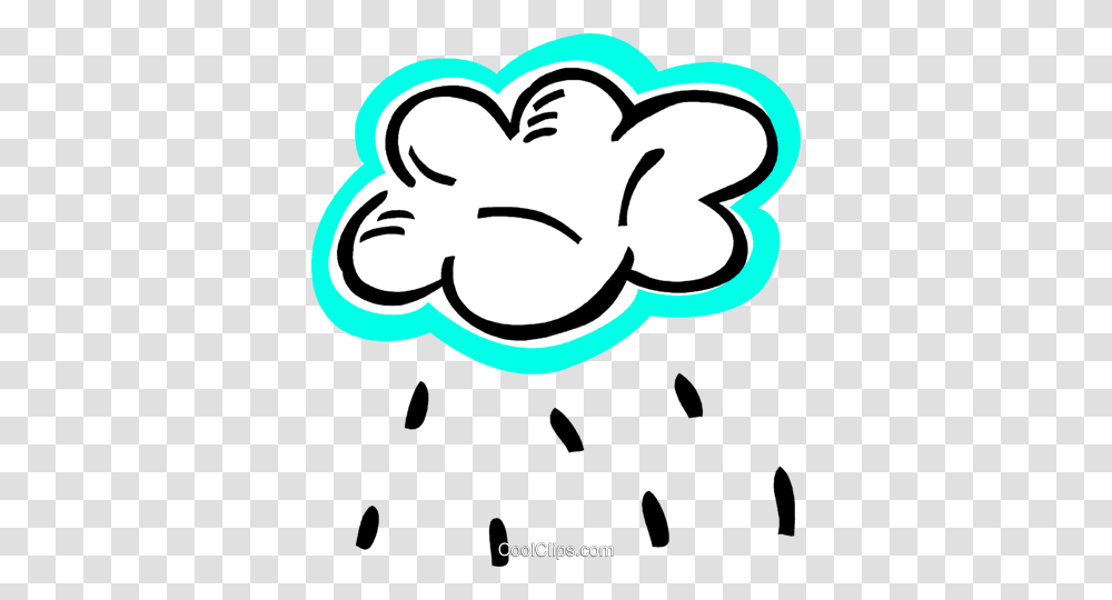 Rain Clouds With Rain Royalty Free Vector Clip Art Illustration, Label, Sticker, Pillow Transparent Png