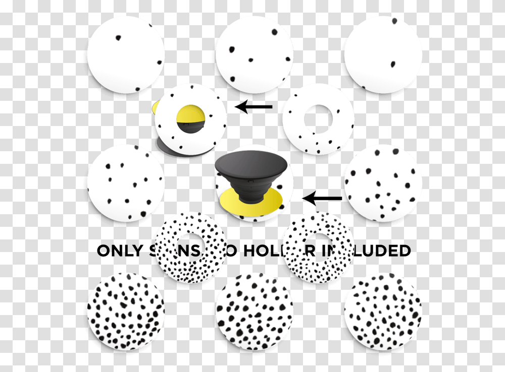 Rain Of Dots Skin Phone Holder Circle, Texture, Polka Dot Transparent Png