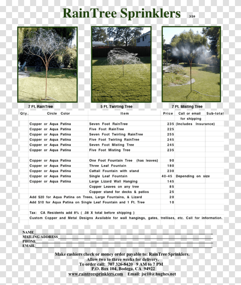 Rain Tree Sprinklers Sprinklers Garden Art Garden Christiana Hilton, Advertisement, Poster, Collage, Plant Transparent Png