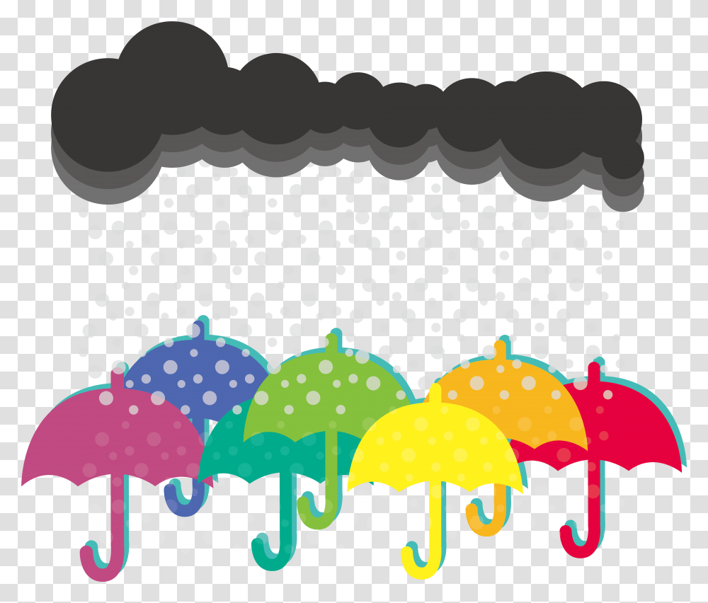 Rain Umbrella Clip Art Rainy Cloud Rainbow Clipart, Texture, Polka Dot Transparent Png
