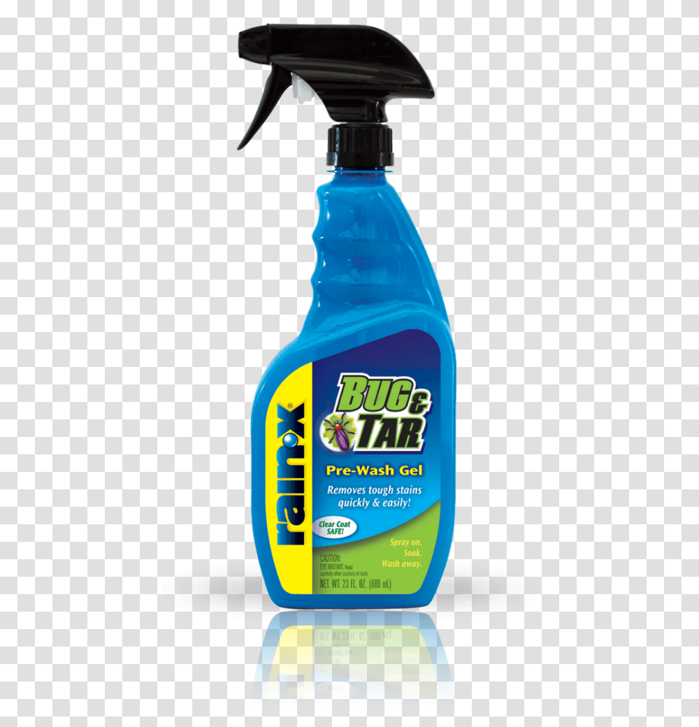 Rain X Bug And Tar Remover, Bottle, Label, Cosmetics Transparent Png