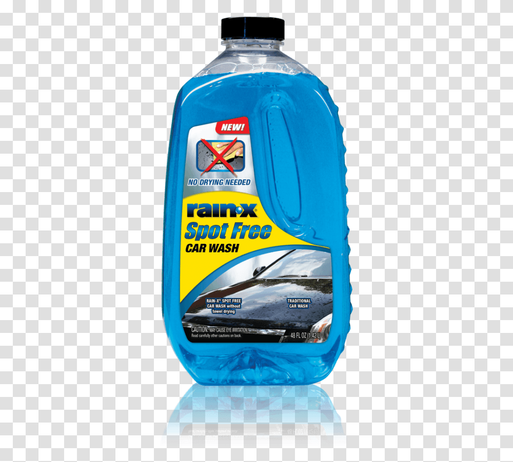 Rain X Spot Free Car Wash, Label, Outdoors, Bottle Transparent Png