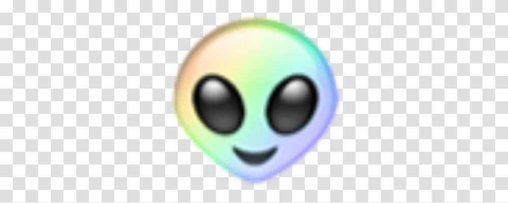 Rainbow Alien Aliens Space Emoji Emojis Aesthetic, Disk, Mask Transparent Png
