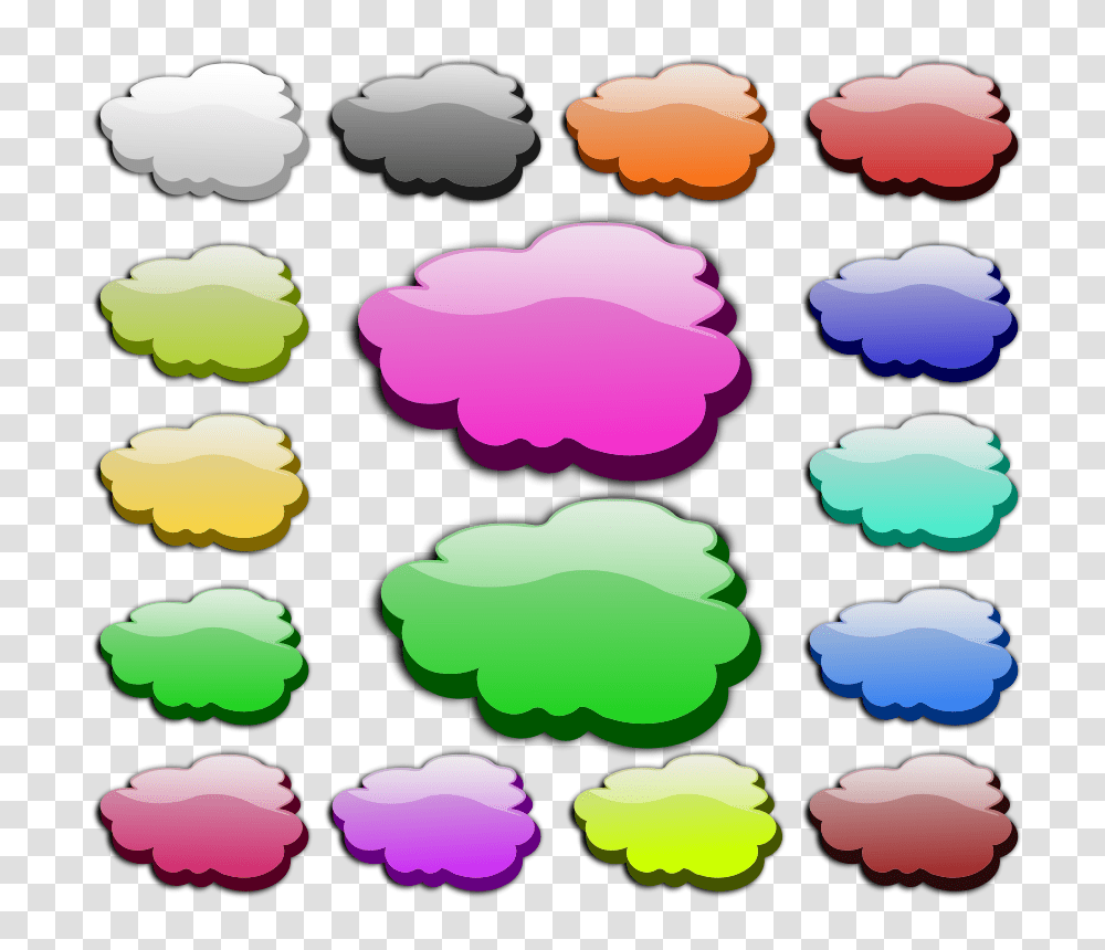Rainbow And Smiling Clouds Clip Art, Sweets, Food, Confectionery, Purple Transparent Png
