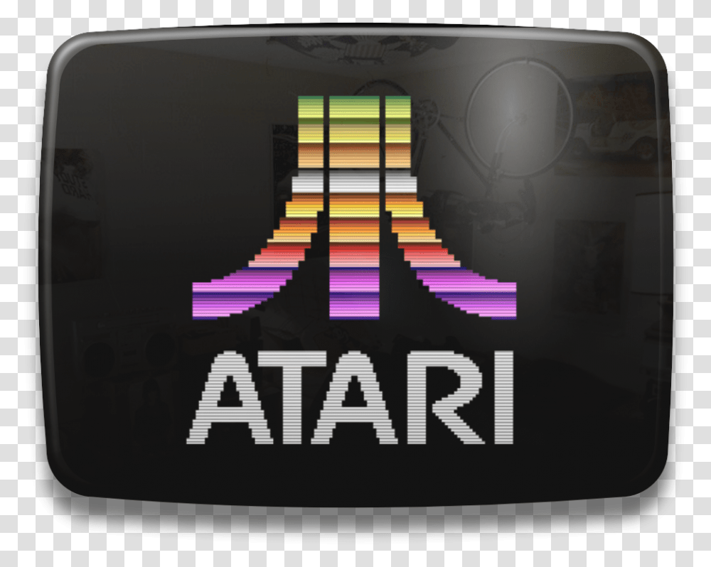 Rainbow Atari Logo T Shirt, Piano, Monitor, Screen Transparent Png