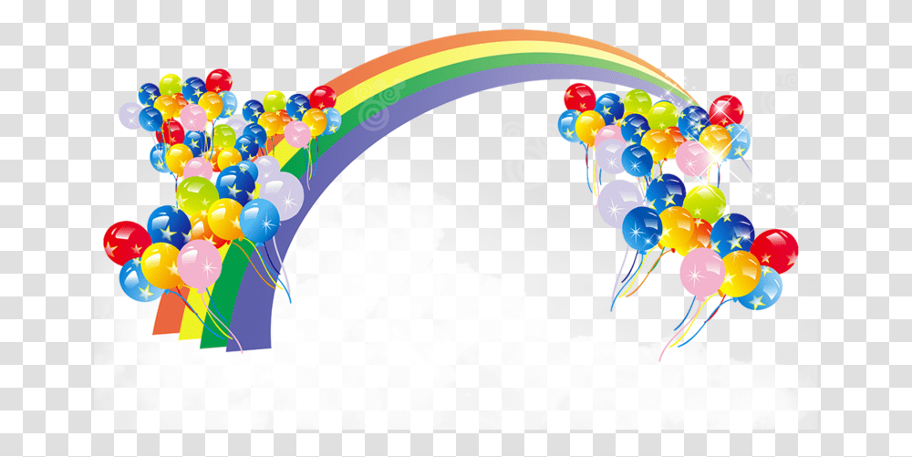 Rainbow Balloons Transparent Png