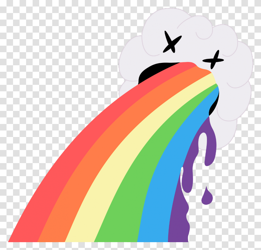 Rainbow Barf Rain Dead Cloud Snapchat Freetoedit Rainbow Vomit, Outdoors, Nature Transparent Png