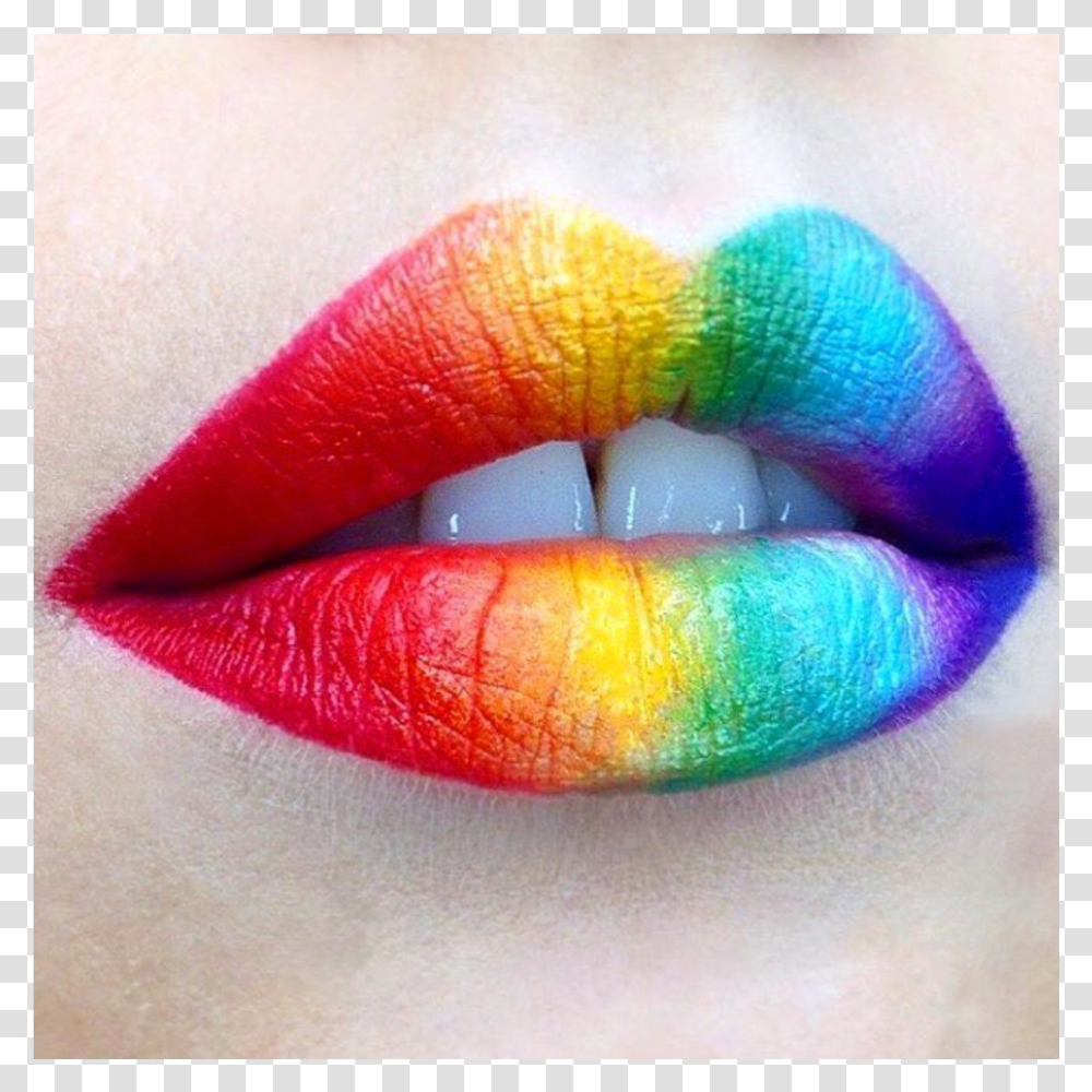 Rainbow Beauty, Mouth, Lip, Lipstick, Cosmetics Transparent Png