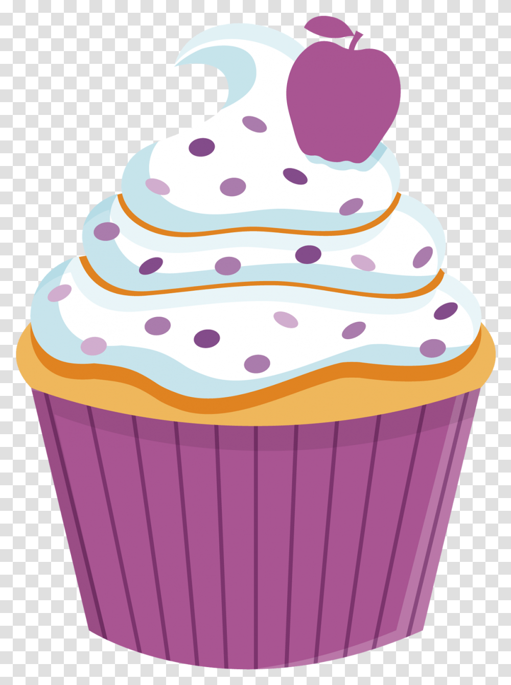 Rainbow Birthday Clipart Cupcake, Cream, Dessert, Food, Creme Transparent Png