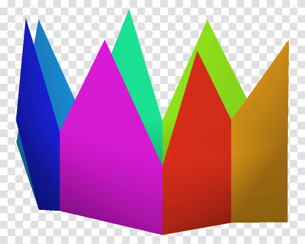 Rainbow Birthday Hat Background, Triangle Transparent Png