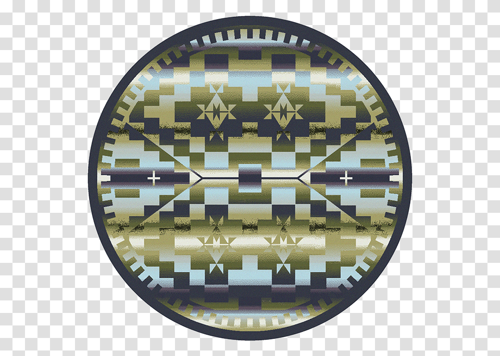 Rainbow Blanket Blue Shades Circle, Rug, Pattern, Art, Floral Design Transparent Png