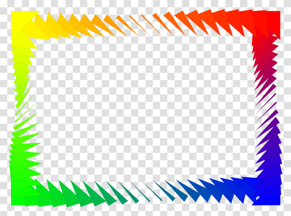 Rainbow Border Border Line Design Colorful, Poster, Advertisement, Art, Handsaw Transparent Png