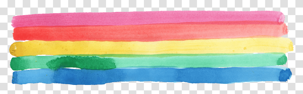 Rainbow Brush Stroke, Paper, Towel, Painting Transparent Png
