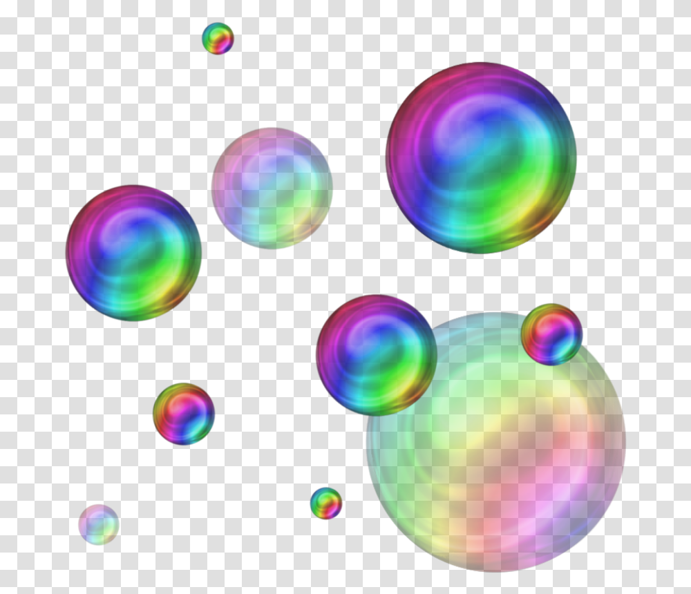 Rainbow Bubbles Circle, Light, Pattern, Ornament, Fractal Transparent Png
