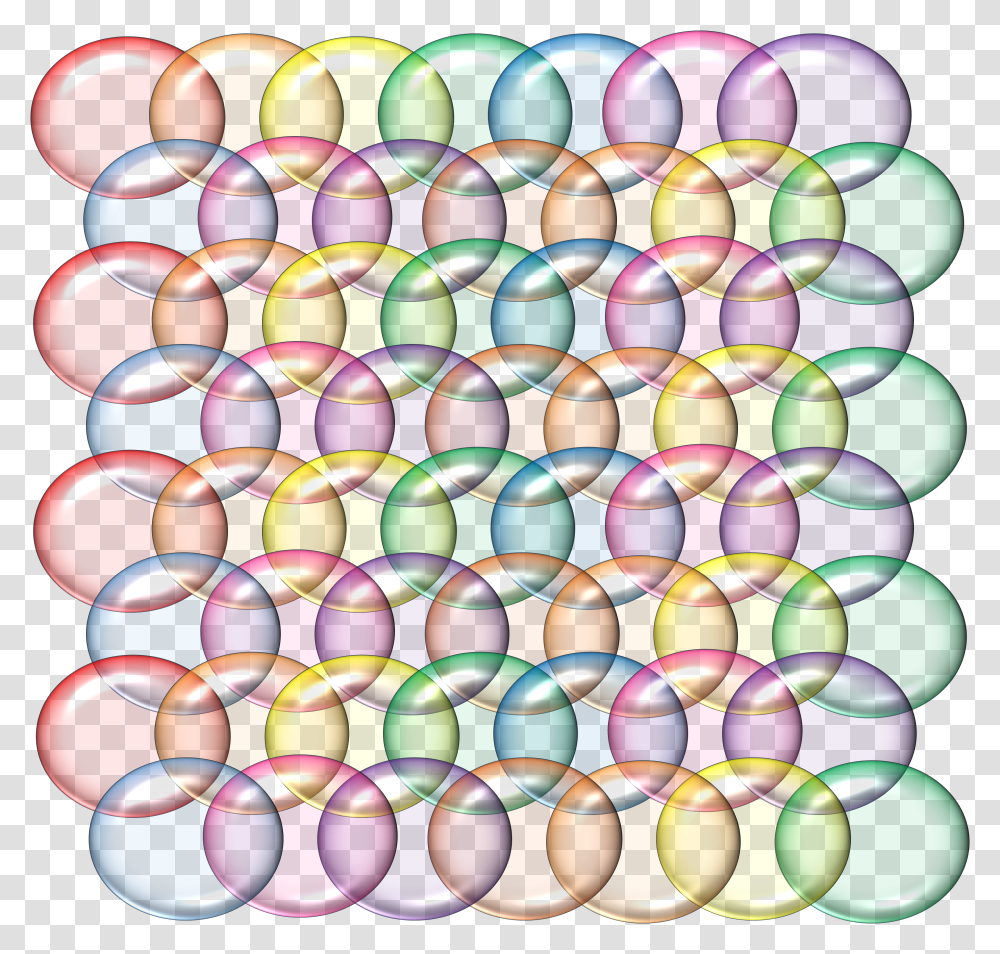 Rainbow Bubbles Translucent 3d Red Circle Transparent Png