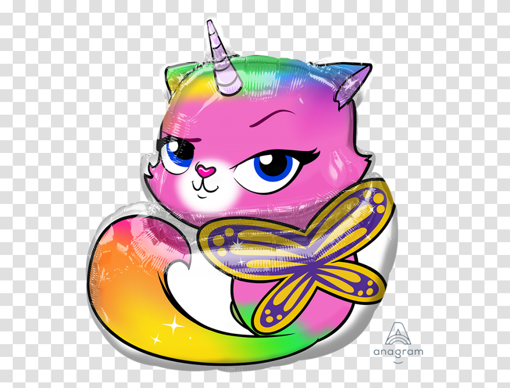 Rainbow Butterfly Unicorn Kitty Birthday Party, Birthday Cake, Food, Pillow Transparent Png