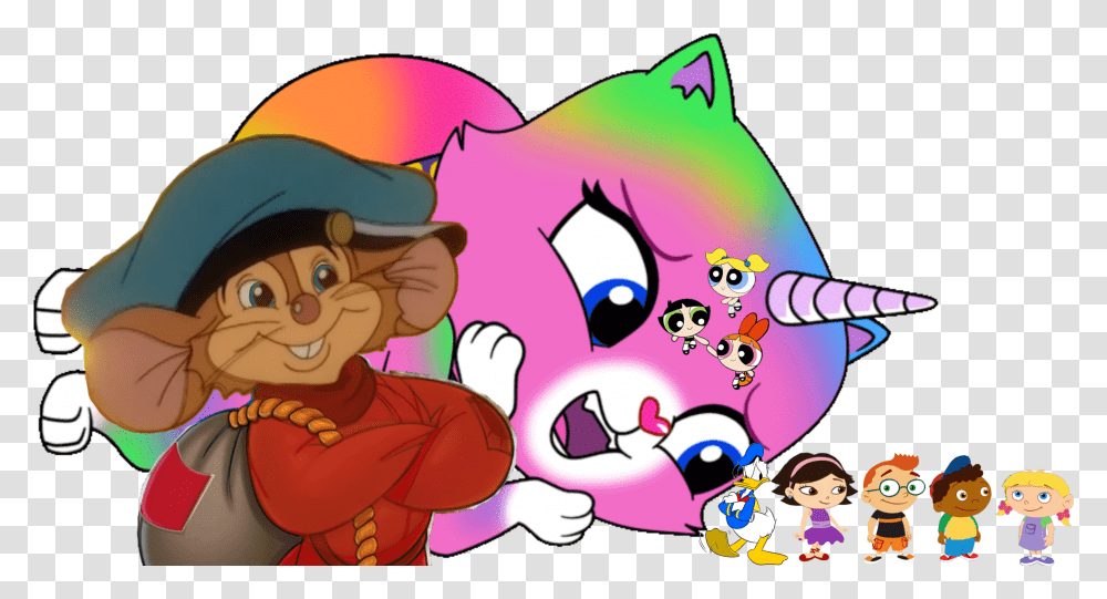 Rainbow Butterfly Unicorn Kitty Characters Transparent Png