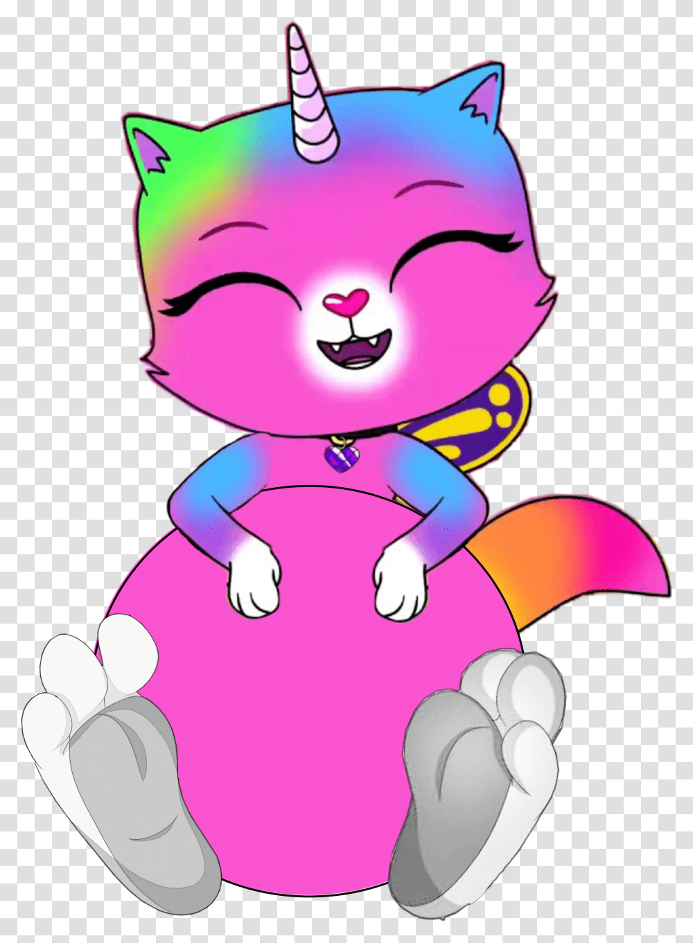 Rainbow Butterfly Unicorn Kitty Something Tickles Rainbow Butterfly Unicorn Kitty Picsart Transparent Png