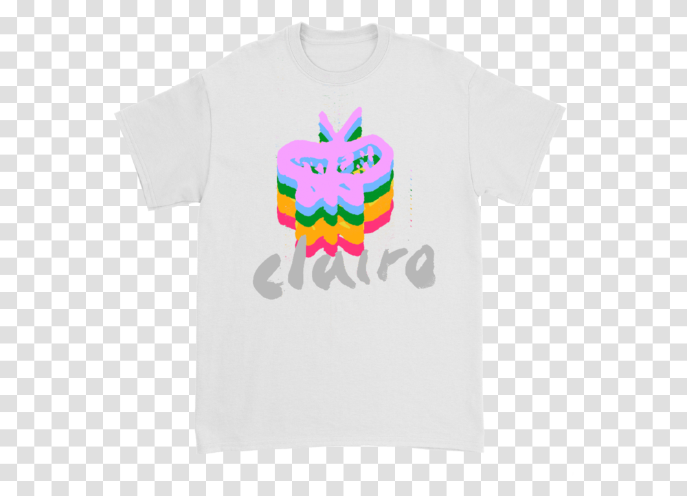 Rainbow Butterfly White T Web, Apparel, T-Shirt Transparent Png