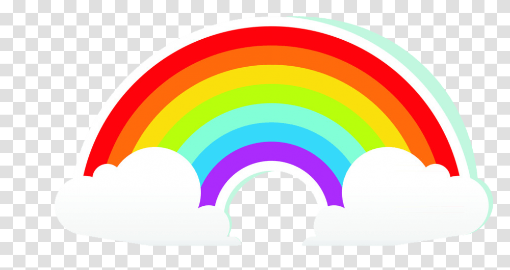 Rainbow Cartoon Cloud Free Clipart Hd Rainbow Illustration, Graphics, Crowd, Logo, Symbol Transparent Png