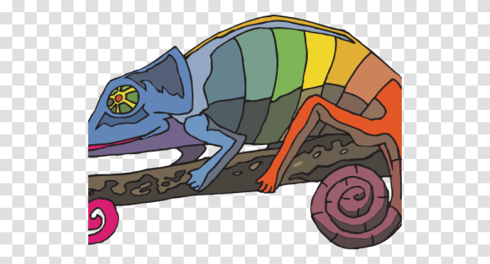 Rainbow Chameleon, Animal, Iguana, Lizard, Reptile Transparent Png