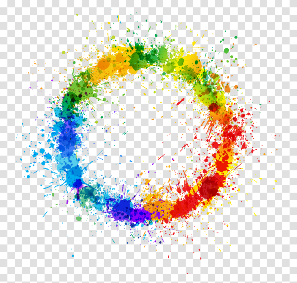 Rainbow Circle 5 Image Vector Color Splash, Ornament, Pattern, Fractal, Purple Transparent Png