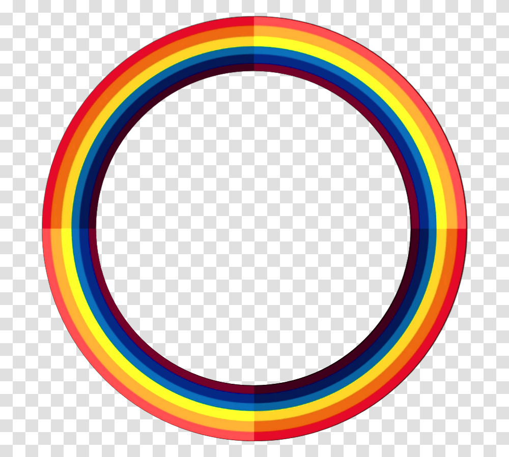 Rainbow Circle Frame Freetoedit Full Circle Rainbow, Light, Bubble, Sphere, Hoop Transparent Png