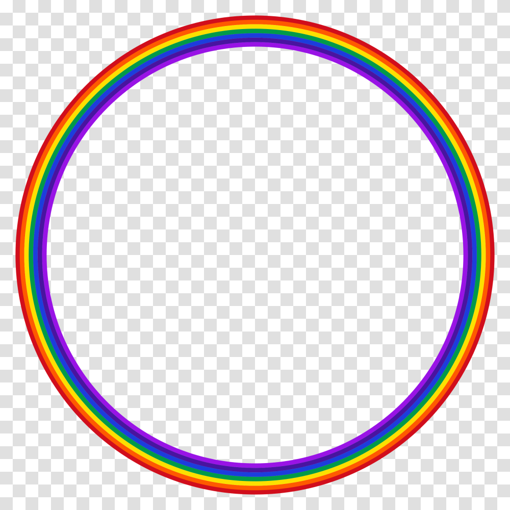 Rainbow Circle Icons, Light, Hoop, Moon, Outer Space Transparent Png