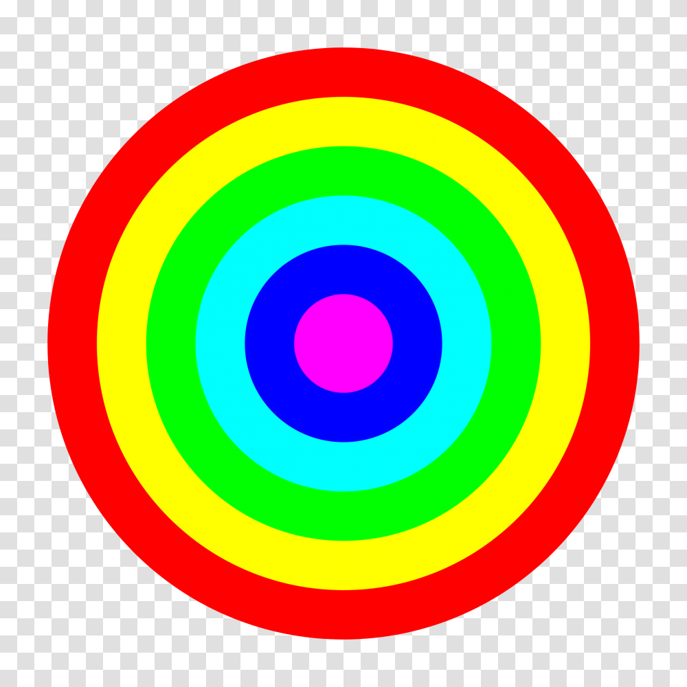 Rainbow Circle Target Color Icons, Light, Rug, Spiral, Nature Transparent Png