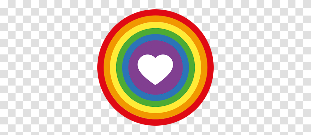 Rainbow Circle Wall Sticker, Heart, Rug, Photography Transparent Png