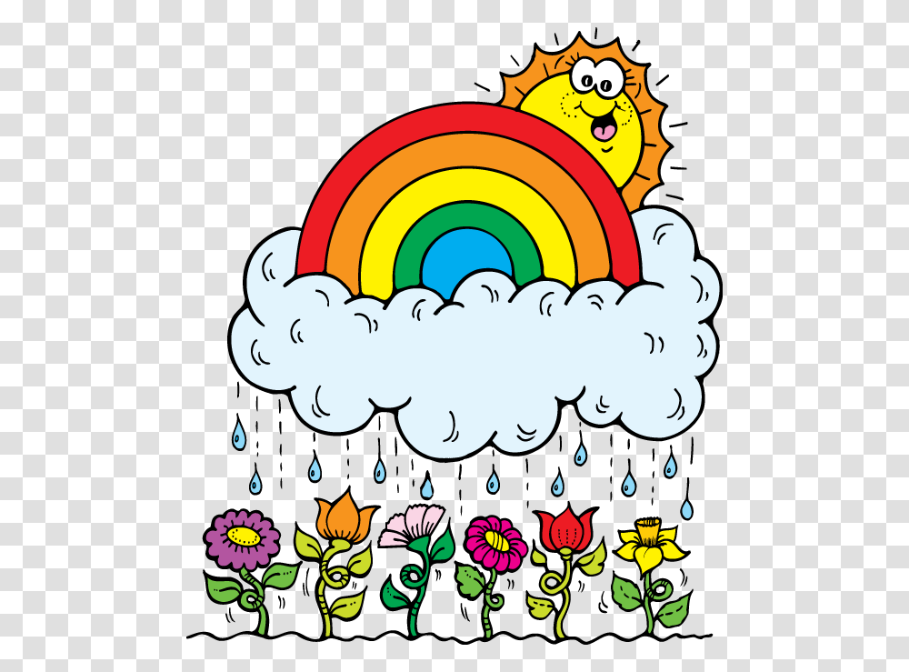 Rainbow Clipart April, Outdoors, Floral Design, Pattern Transparent Png