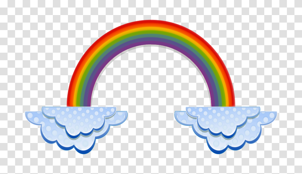 Rainbow Clipart Black And White, Nature, Outdoors, Sky, Tape Transparent Png