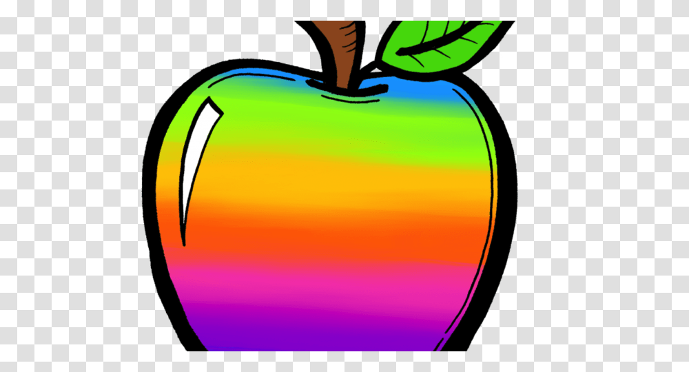 Rainbow Clipart Chalkboard, Plant, Fruit, Food, Apple Transparent Png
