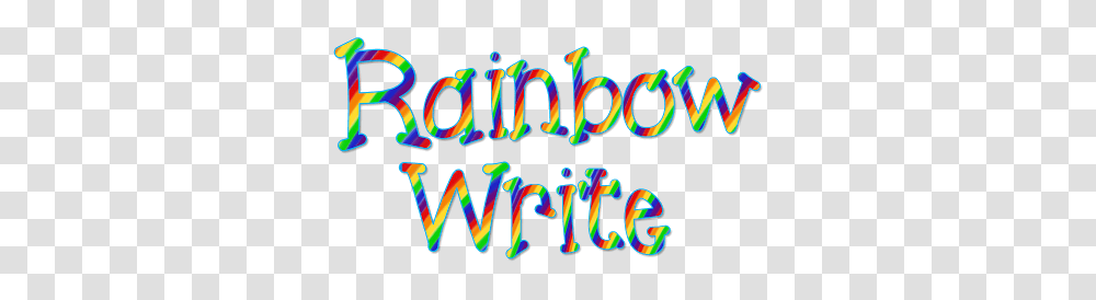 Rainbow Clipart Write, Alphabet, Handwriting, Leisure Activities Transparent Png