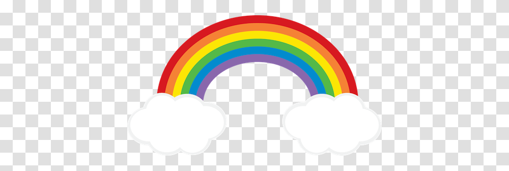 Rainbow Cloud Clipart Freebie From Go Designs, Nature, Outdoors, Logo Transparent Png