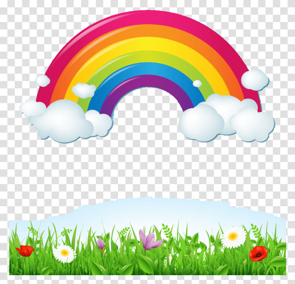 Rainbow Cloud Euclidean Vector Sky Illustration Rainbow Of Imagenes Arco Iris Colores, Nature, Graphics, Art, Outdoors Transparent Png
