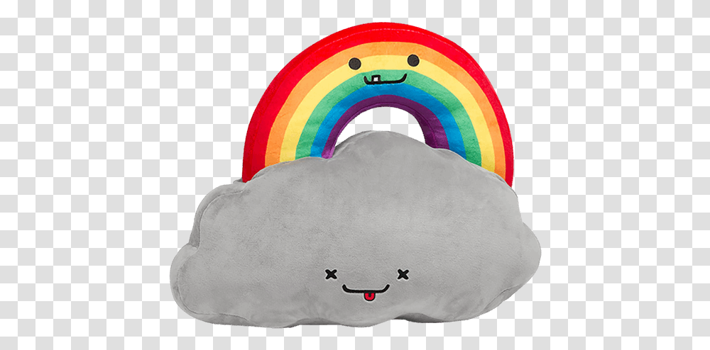 Rainbow Cloud Stuffed Rainbow, Pillow, Cushion, Baseball Cap, Art Transparent Png